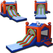 inflatable sports water slide combo
